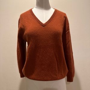 V neck boyfriend cashmere Jcrew